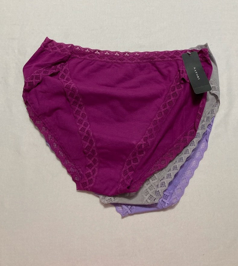 NATORI Bliss French Cut 3-Pack MULTICOLOR M