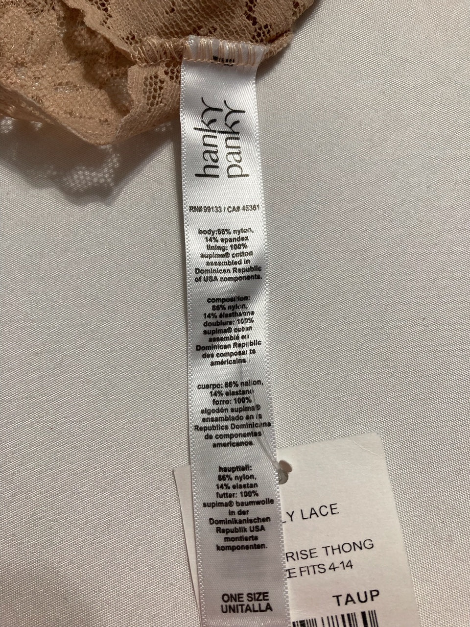 HANKY PANKY Daily Original Rise Thong TAUPE ONE SIZE