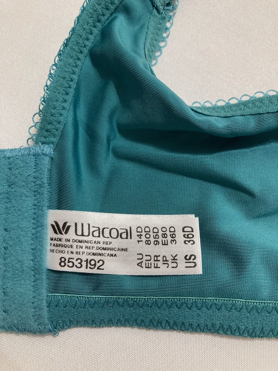WACOAL Basic Beauty Lightly Padded Underwire Full Coverage T-Shirt Bra BLUE 36D