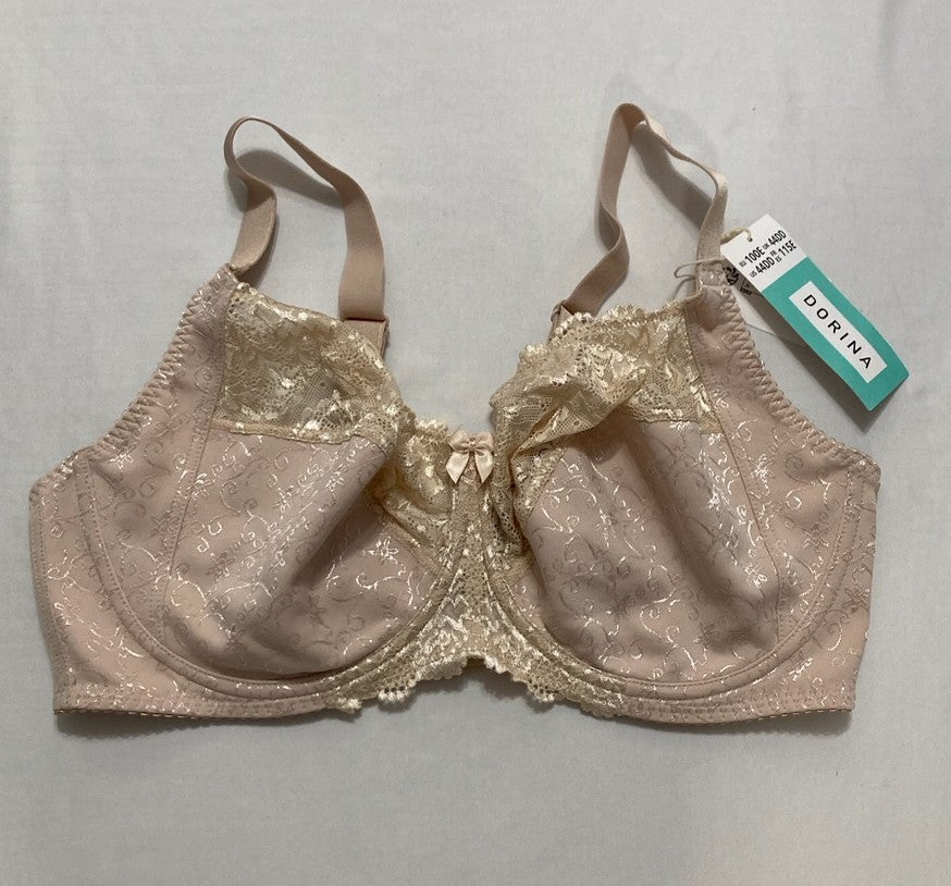 DORINA Full Cup Non Padded Underwire Demi Bra BEIGE 44DD