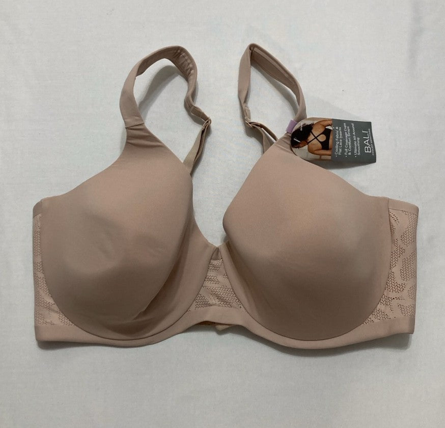 BALI T-Shirt Coolest Smoothing Underwire Convertible Bra NUDE 38D