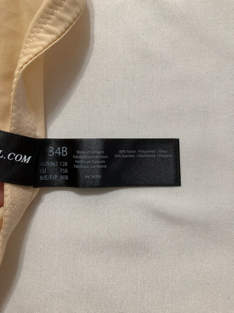DOMINIQUE Talia Everyday Front Closure Racerback Bra NUDE 34B