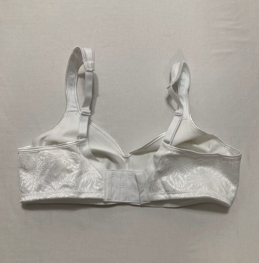 PLAYTEX 18 Hour Side & Back Smoothing Wireless Bra Cooling Wire-Free WHITE 38C