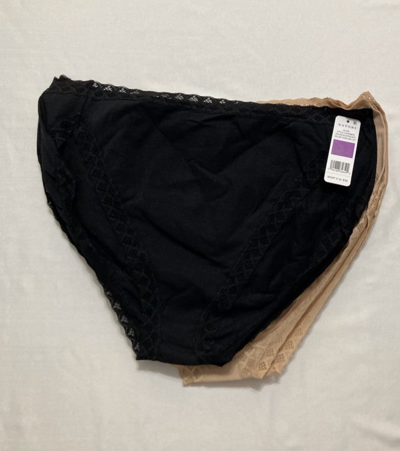 NATORI Bliss French Cut 6-Pack BLACK/BEIGE XXL
