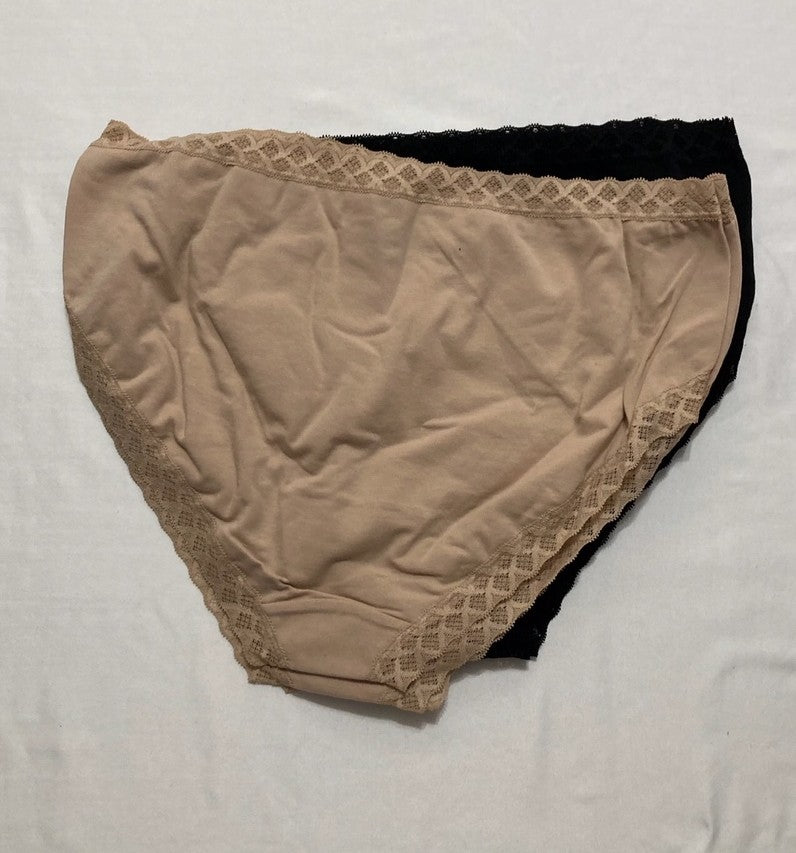 NATORI Bliss French Cut 6-Pack BLACK/BEIGE XXL