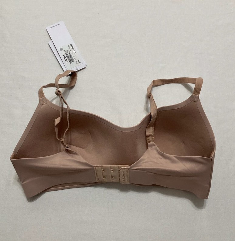 CALVIN KLEIN Liquid Touch Lightly Lined Scoop Neck Bra HONEY ALMOND 34C