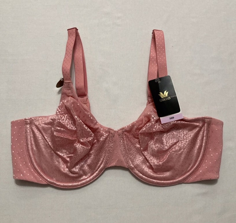 WACOAL Back Appeal Unlined Full Coverage Underwire Bra ROSE 36D