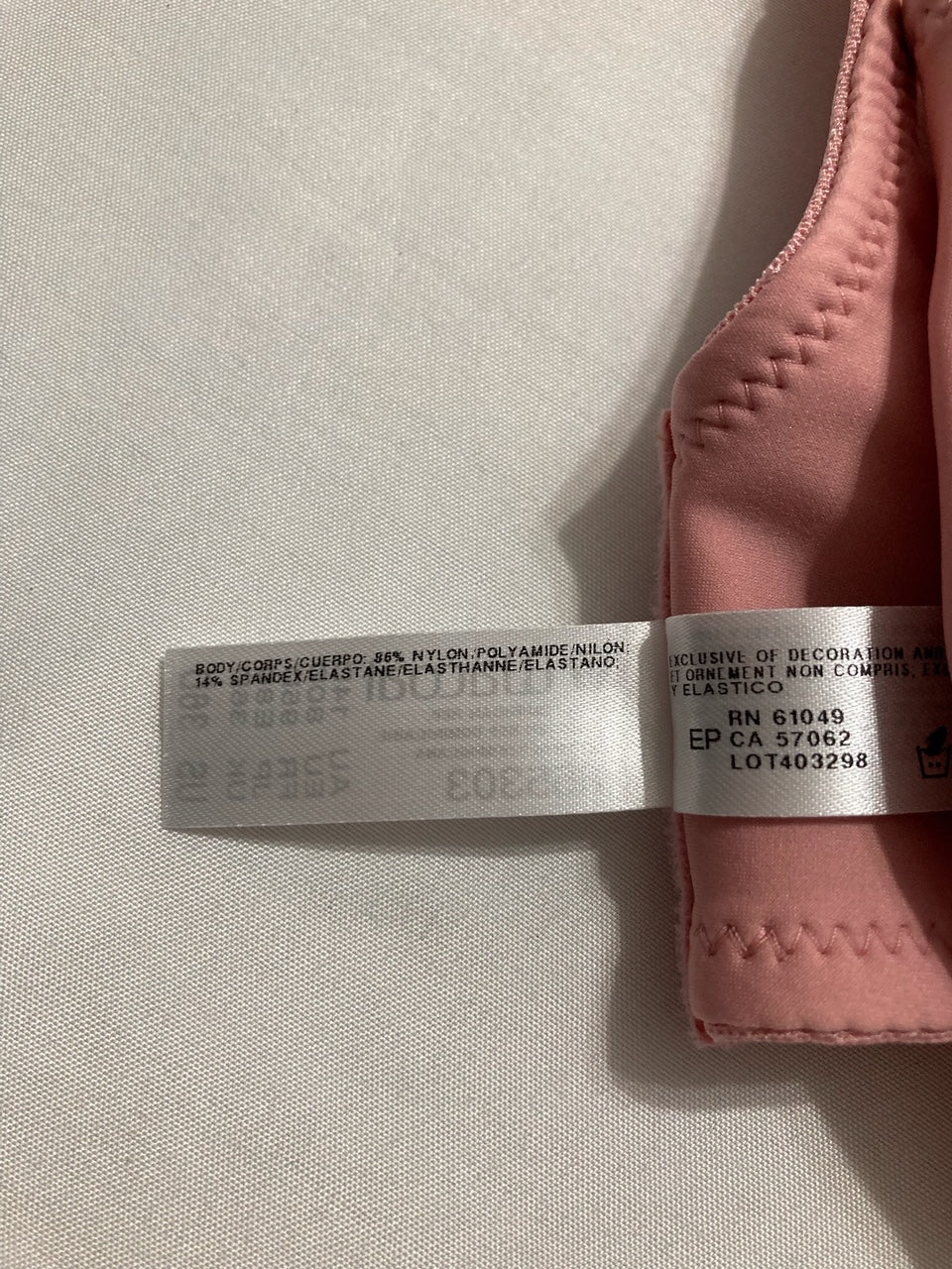 WACOAL Back Appeal Unlined Full Coverage Underwire Bra ROSE 36D