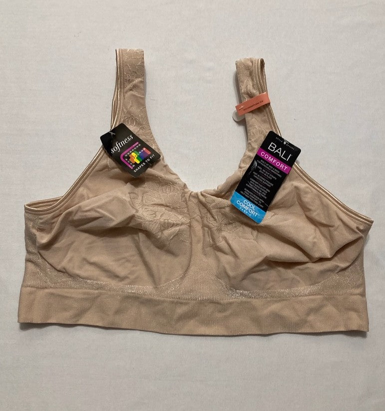 BALI Wireless Bra Comfort Revolution Seamless T-Shirt ALMOND 3XL