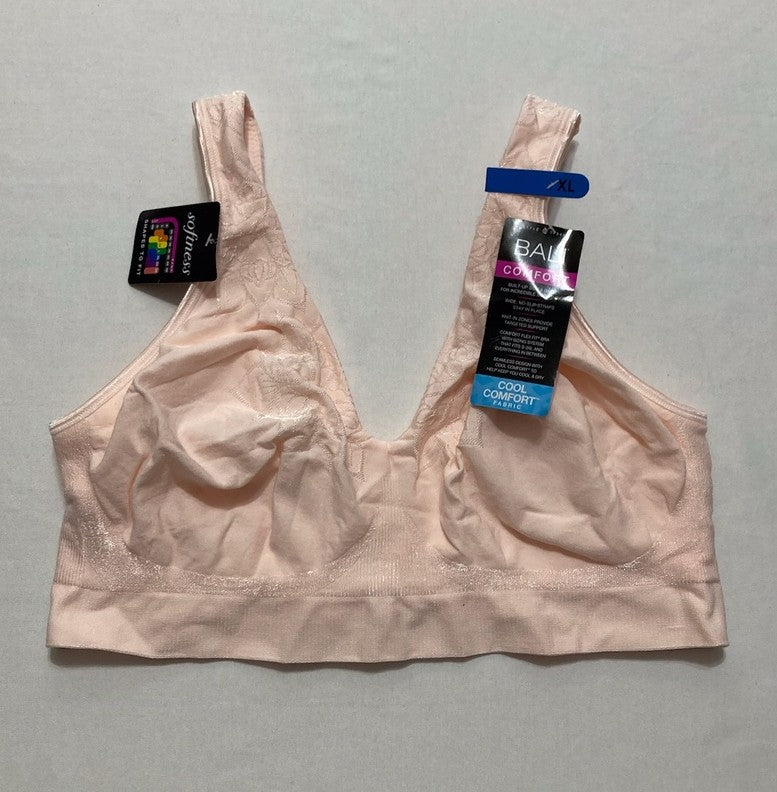 BALI Wireless Bra Comfort Revolution Seamless T-Shirt ROSE XL