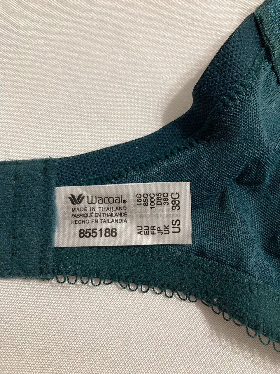 WACOAL Retro Chic Full Figure Underwire Bras GREEN 38C