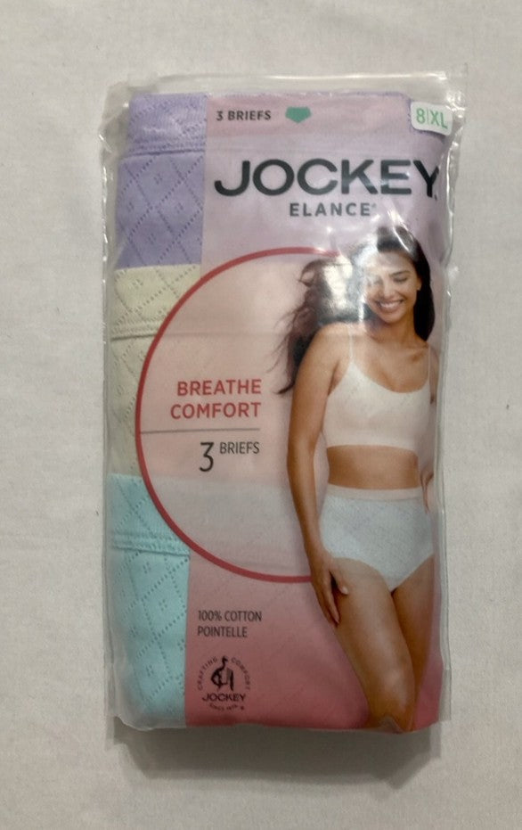 JOCKEY Underwear Elance Breathe Brief - 3 Pack MULTICOLOR 8