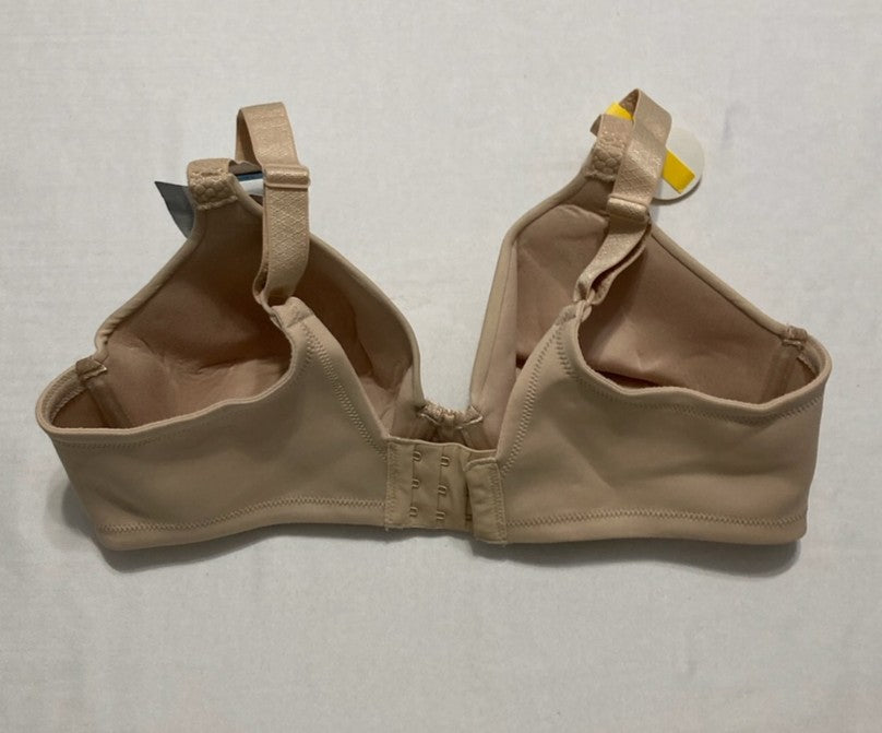 VANITY FAIR Full Figure Beauty Back Smoothing Bra 4 Way Stretch Fabric BEIGE 36C