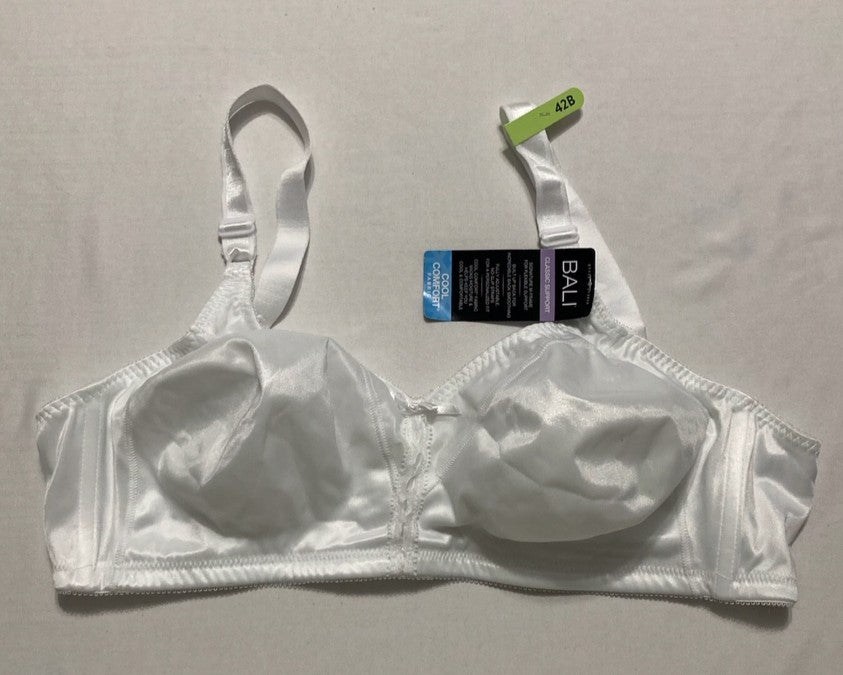 BALI Double Support Wireless Bra Comfortsoft Full-coverage WHITE 42B