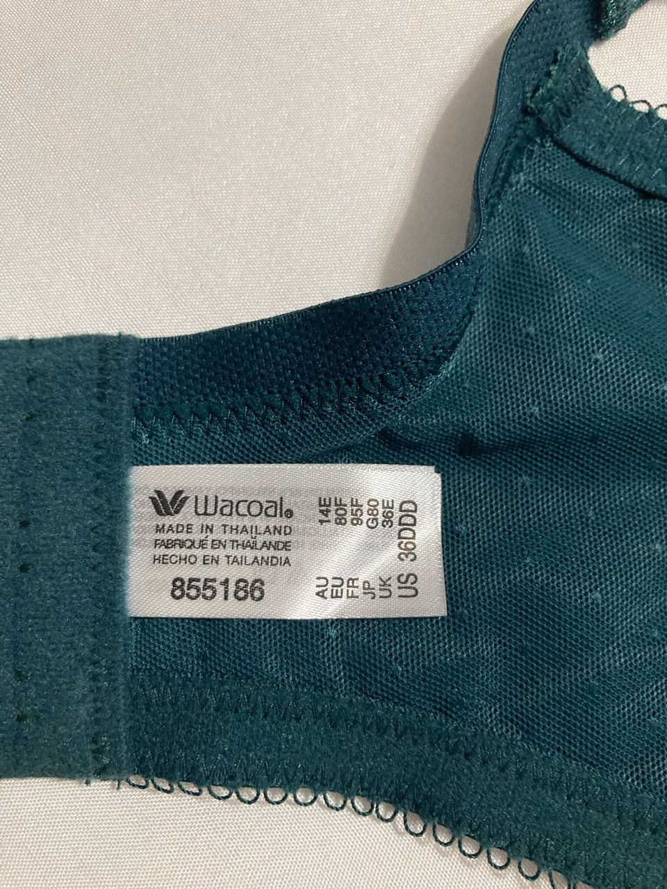 WACOAL Retro Chic Full Figure Underwire Bras GREEN 36DDD