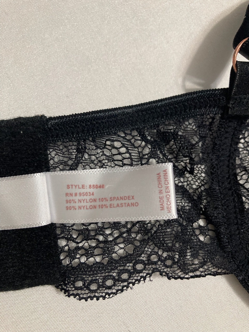 ICOLLECTION Clarice Lace Underwire Strappy Bodysuit BLACK XL