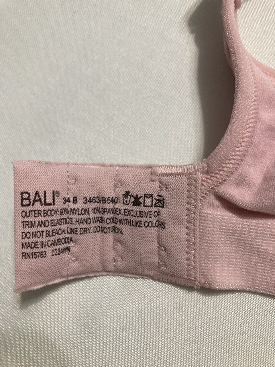 BALI Wireless Bra Comfort Revolution Full-Coverage Wirefree PINK 34B