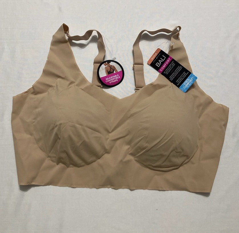 BALI Revolution Full-Coverage Wireless Bra BEIGE 3XL