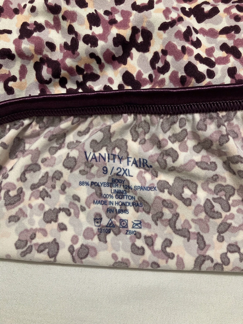 VANITY FAIR Illumination Briefs Pantie LEOPARD 2XL