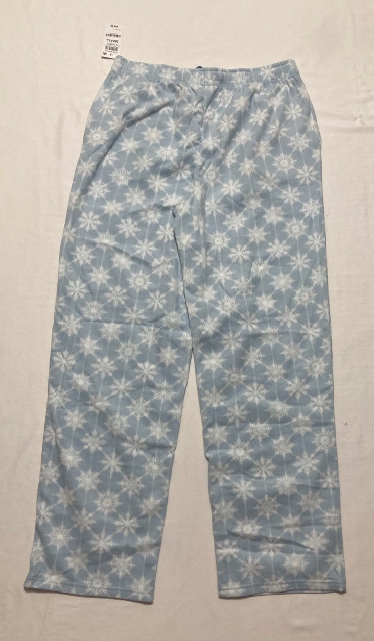 CHARTER CLUB Light Blue Snowflake Print Pajama Pants with Pockets BLUE SMALL