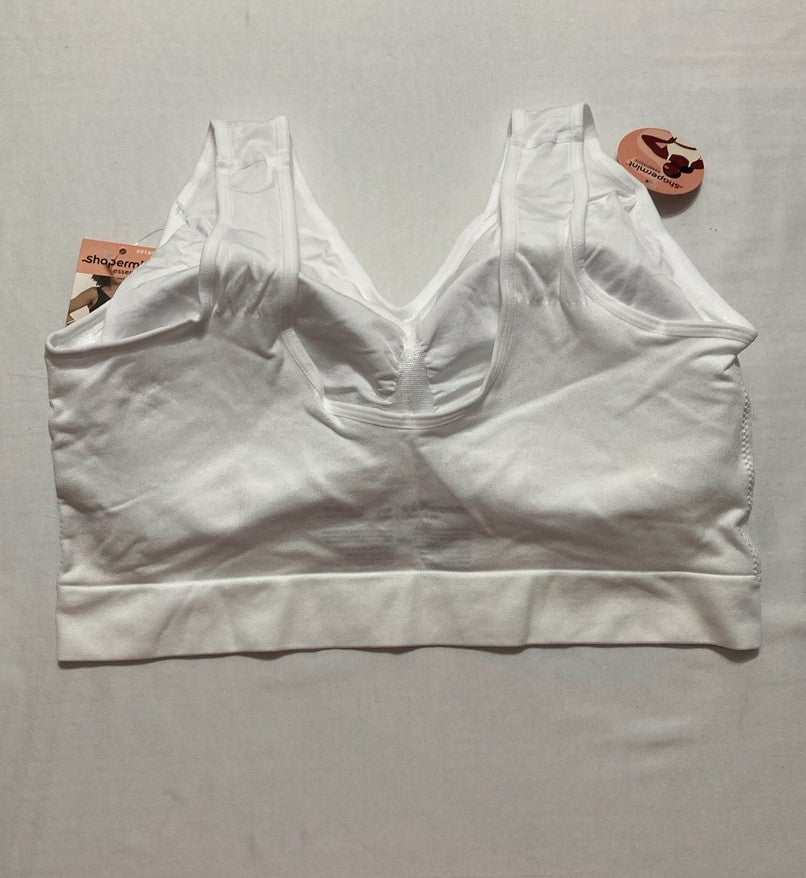 SHAPERMINT Everyday Throw-on Wireless Bralette WHITE 4XL