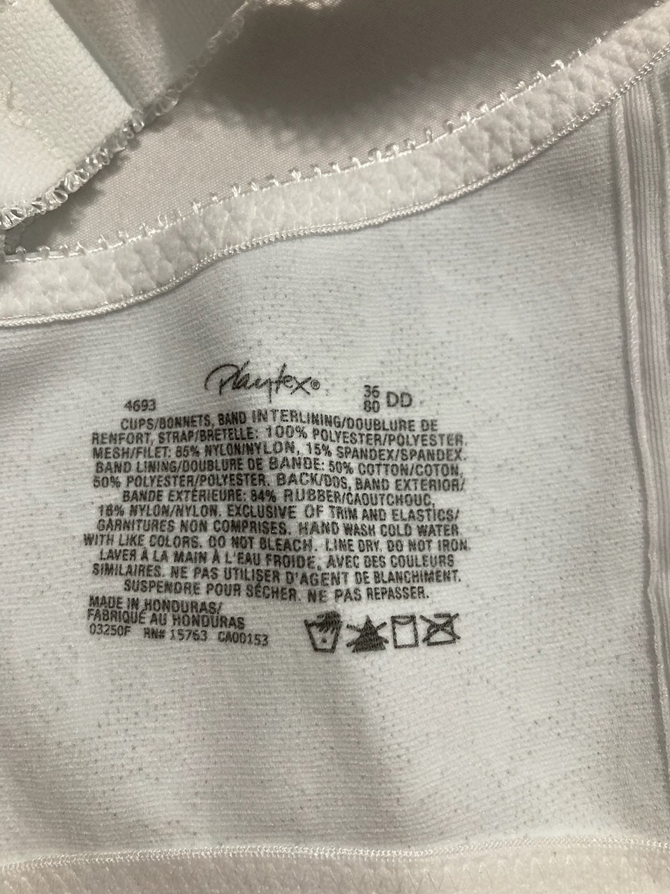 PLAYTEX 18 Hour Plus-Size Bras Available WHITE 36DD