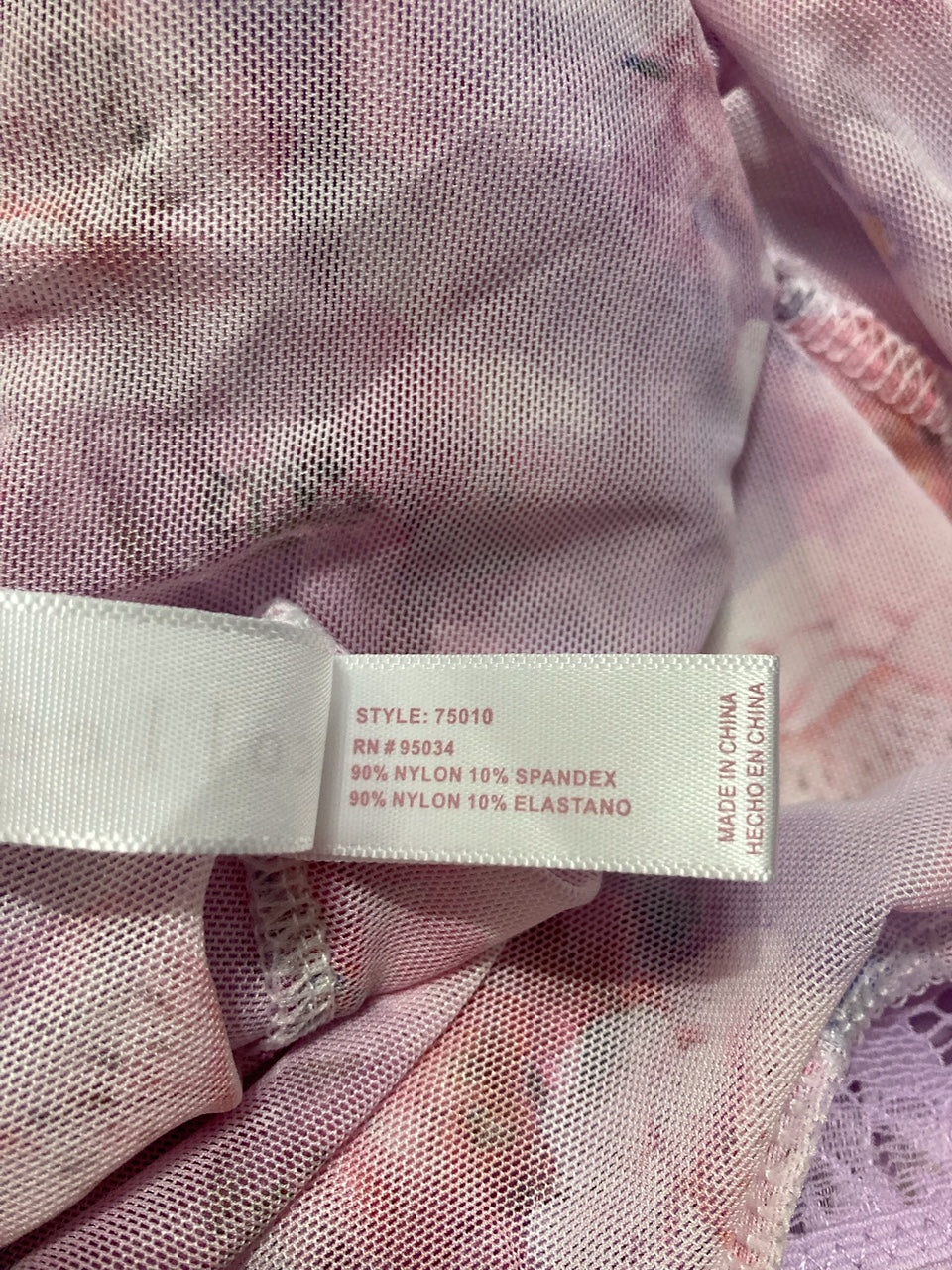 ICOLLECTION Lexi chemise sleepwear dress PURPLE XL