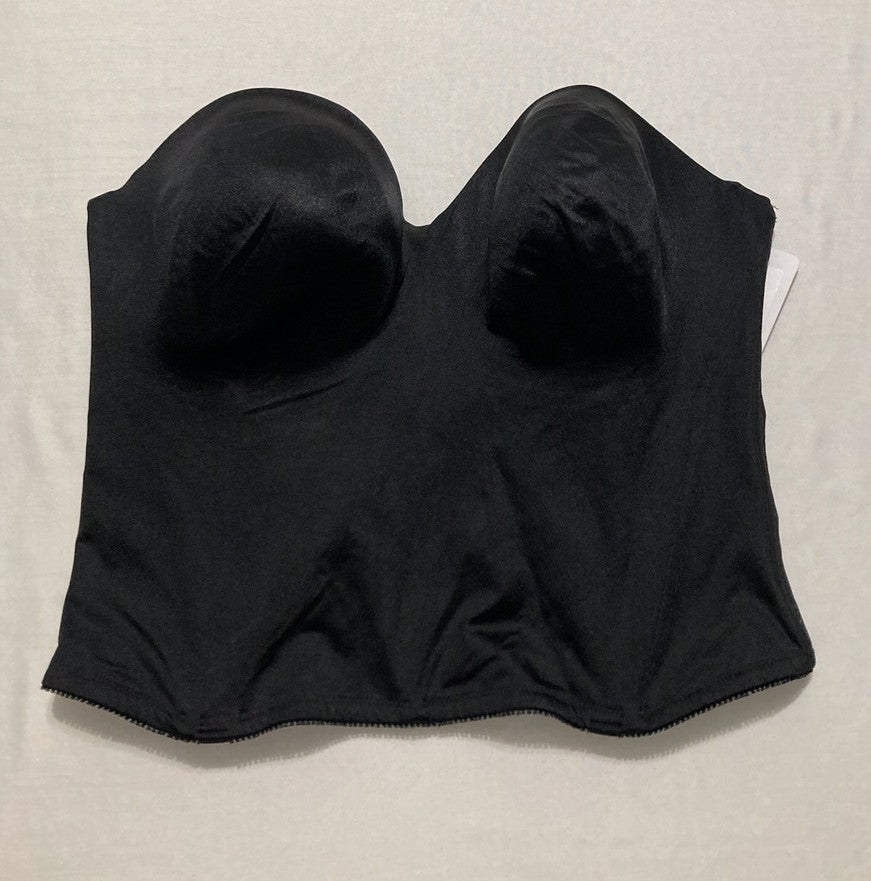 DOMINIQUE Longline Strapless Bra Hidden Underwire Convertible BLACK 42DD