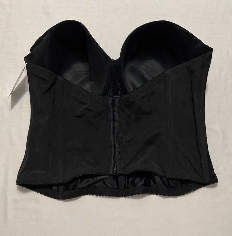 DOMINIQUE Longline Strapless Bra Hidden Underwire Convertible BLACK 42DD