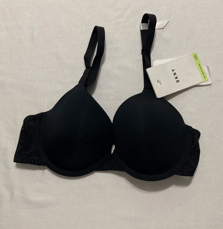 DKNY Lace Comfort Demi Bra BLACK 32B
