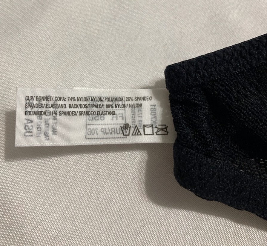 DKNY Lace Comfort Demi Bra BLACK 32B