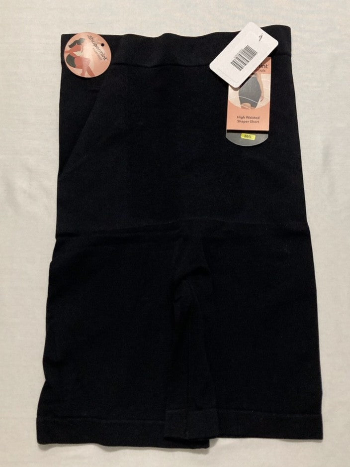 SHAPERMINT Shapewea High-Waisted Shapewear Tummy Control Shorts BLACK M/L