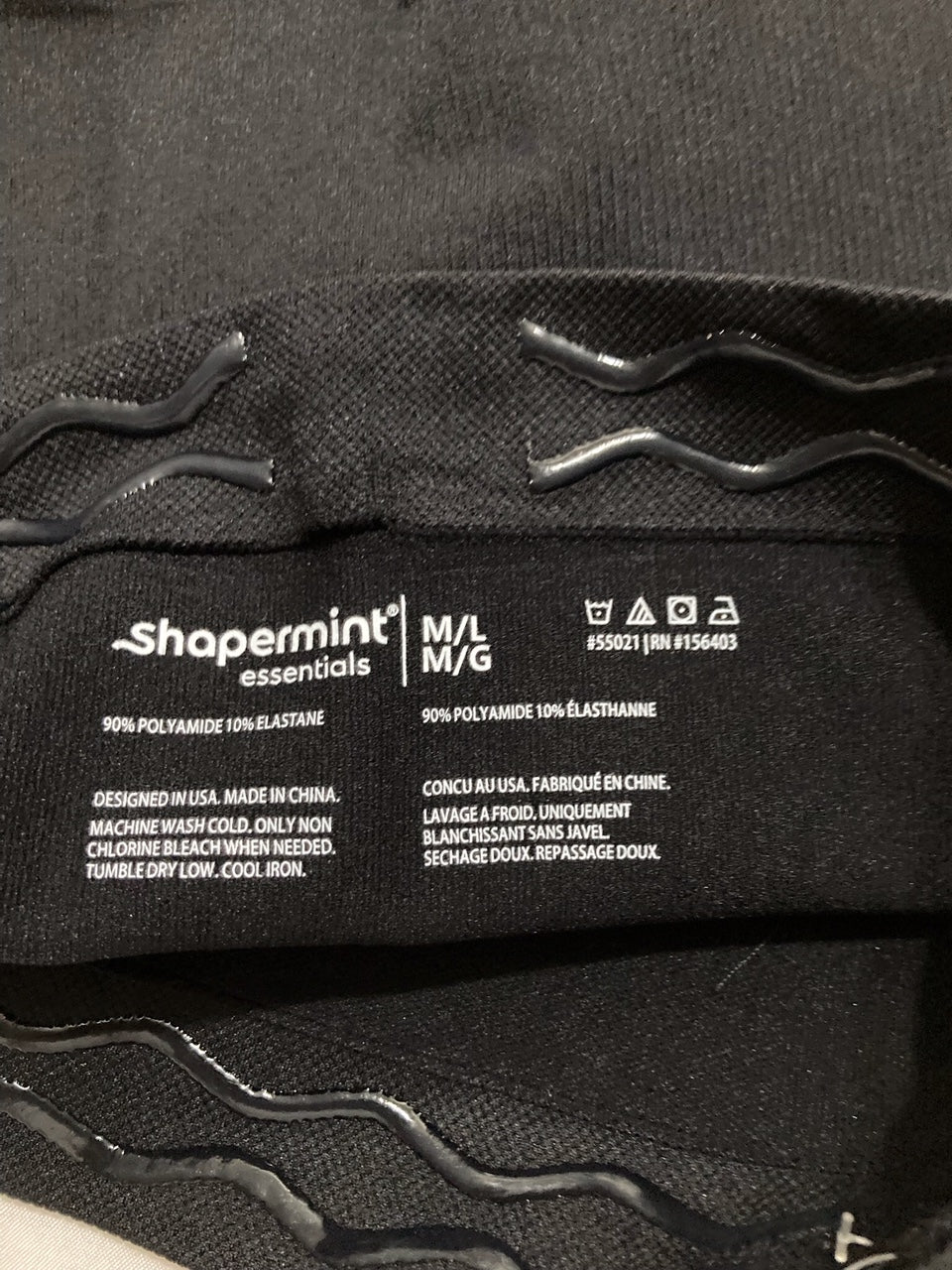 SHAPERMINT Shapewea High-Waisted Shapewear Tummy Control Shorts BLACK M/L