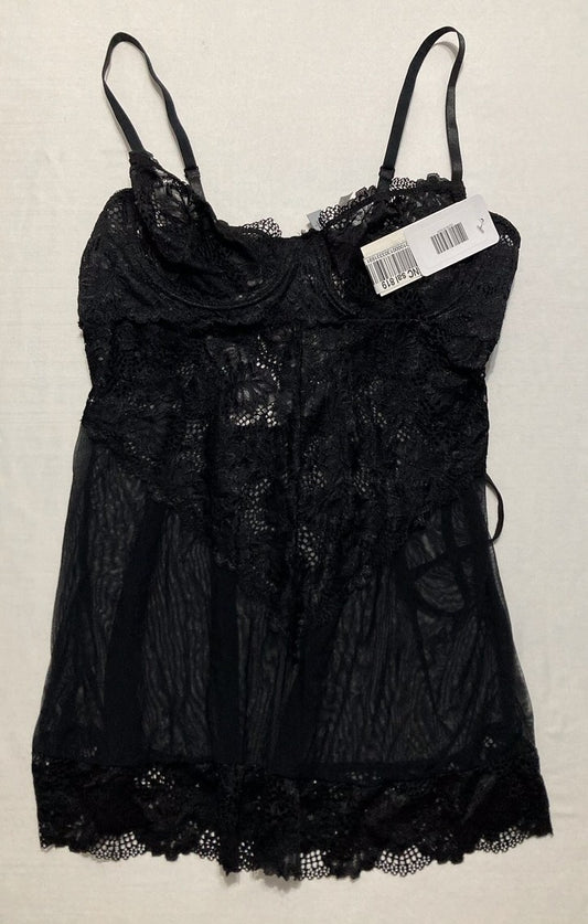 OH LA LA CHERI Dress lingerie babydoll BLACK XL