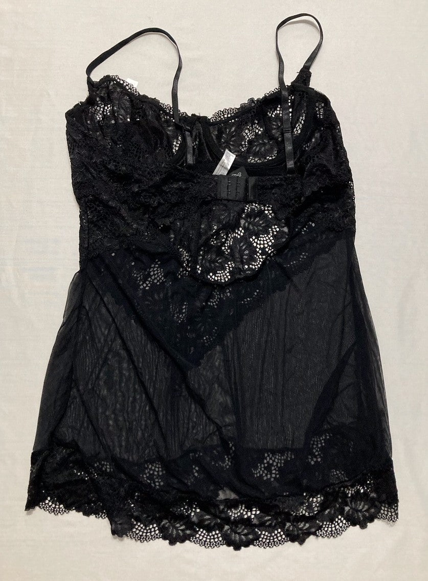 OH LA LA CHERI Dress lingerie babydoll BLACK XL