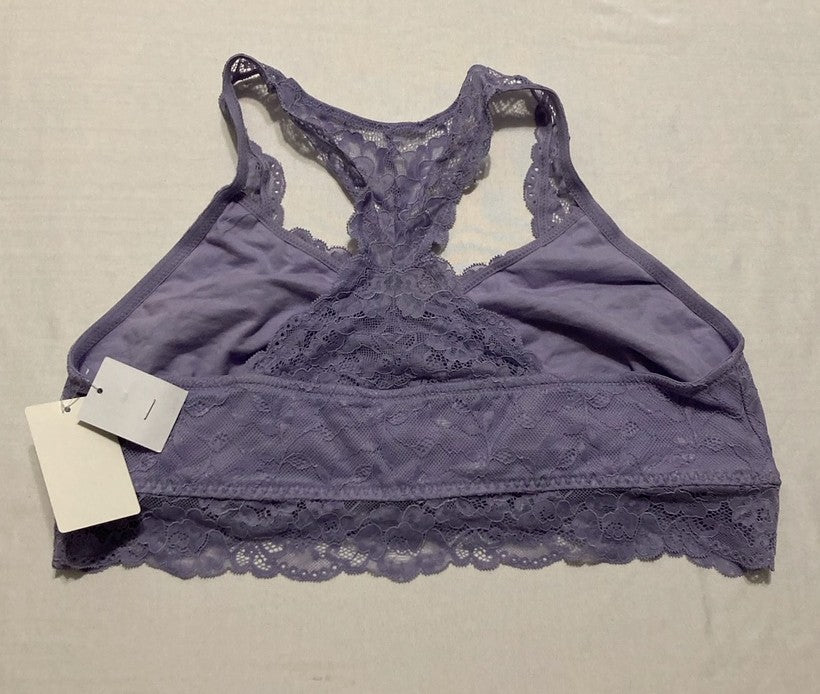 MOTHERHOOD Lace Racerback Maternity and Nursing Sleep Bra PURPLE XL