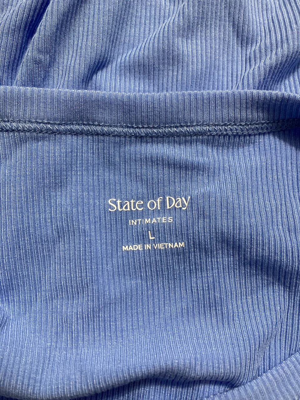 STATE OF DAY Pajama top short sleeve YACHT BLUE L