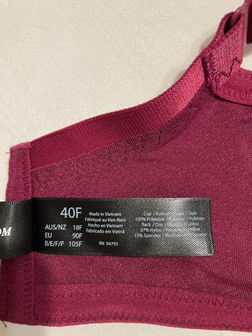 DOMINIQUE Mystique Minimizer Bra Seamless Full Figure Underwire PURPLE 40F