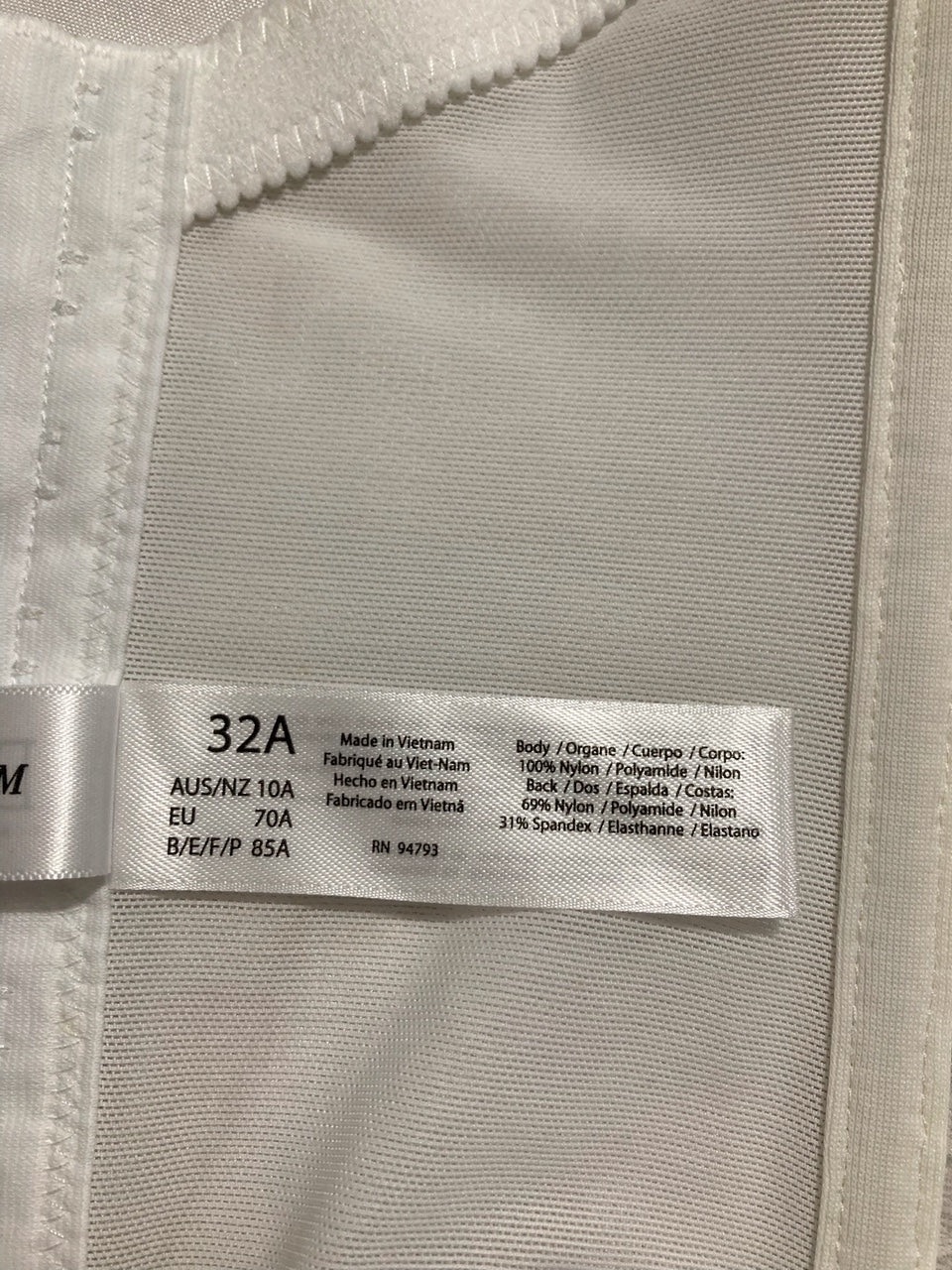 DOMINIQUE Lace Low Back Plunge Strapless Push Up Bustier WHITE 32A