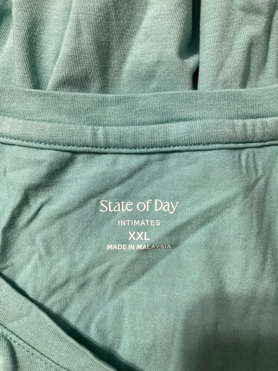 STATE OF DAY Pajama Top Round Neck CANTON 2XL