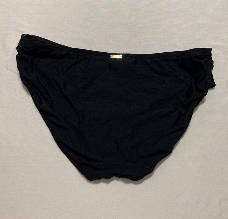 CALVIN KLEIN Classic Full Coverage Low Waisted Bikini Bottom BLACK XL