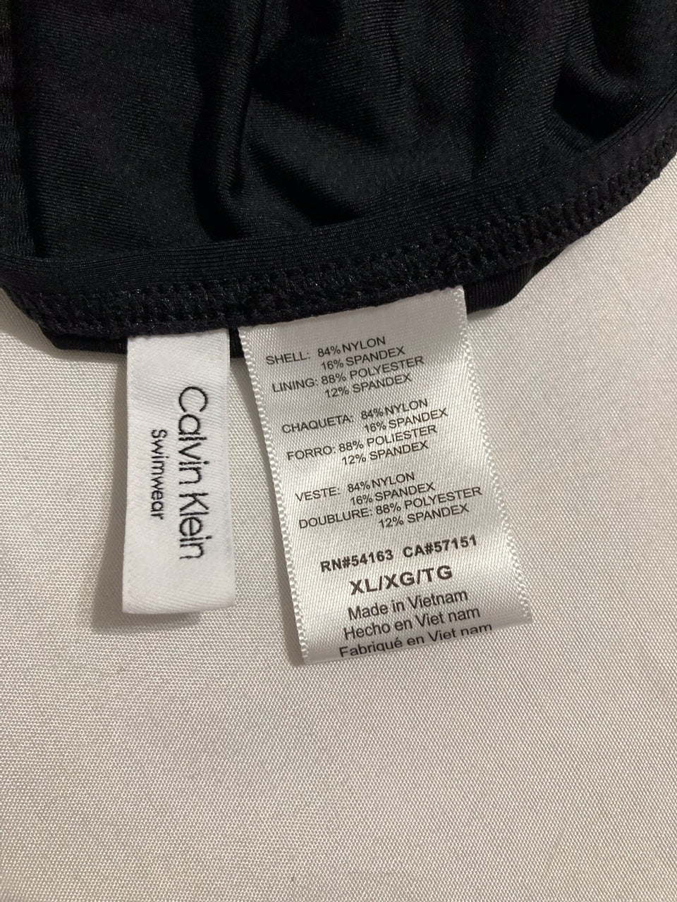 CALVIN KLEIN Classic Full Coverage Low Waisted Bikini Bottom BLACK XL