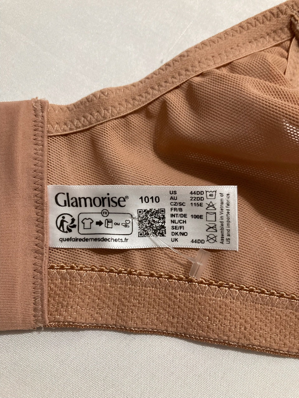 GLAMORISE Plus Size MagicLift Natural Support Bra Wirefree CAFÉ 44DD