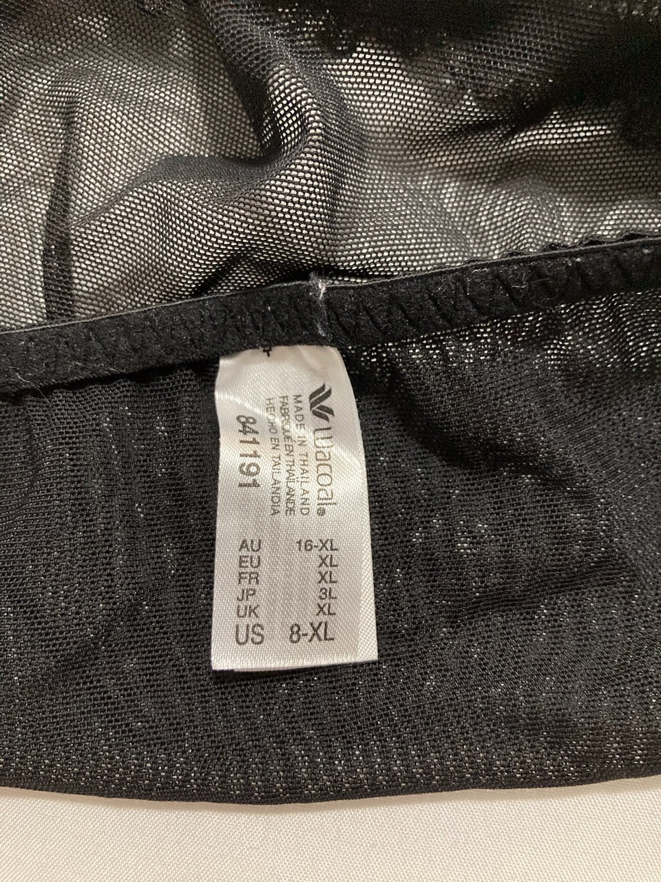 WACOAL Embrace Lace Hi-Cut Brief Panty BLACK XL