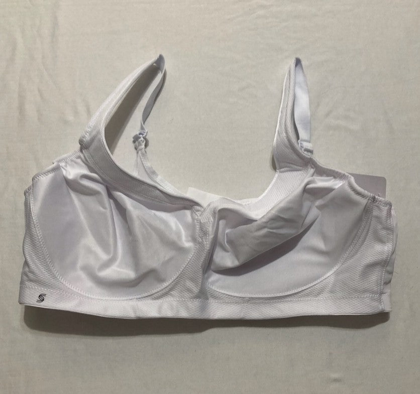 GLAMORISE Plus Size MagicLift Seamless Sports Bra Wirefree WHITE 48C
