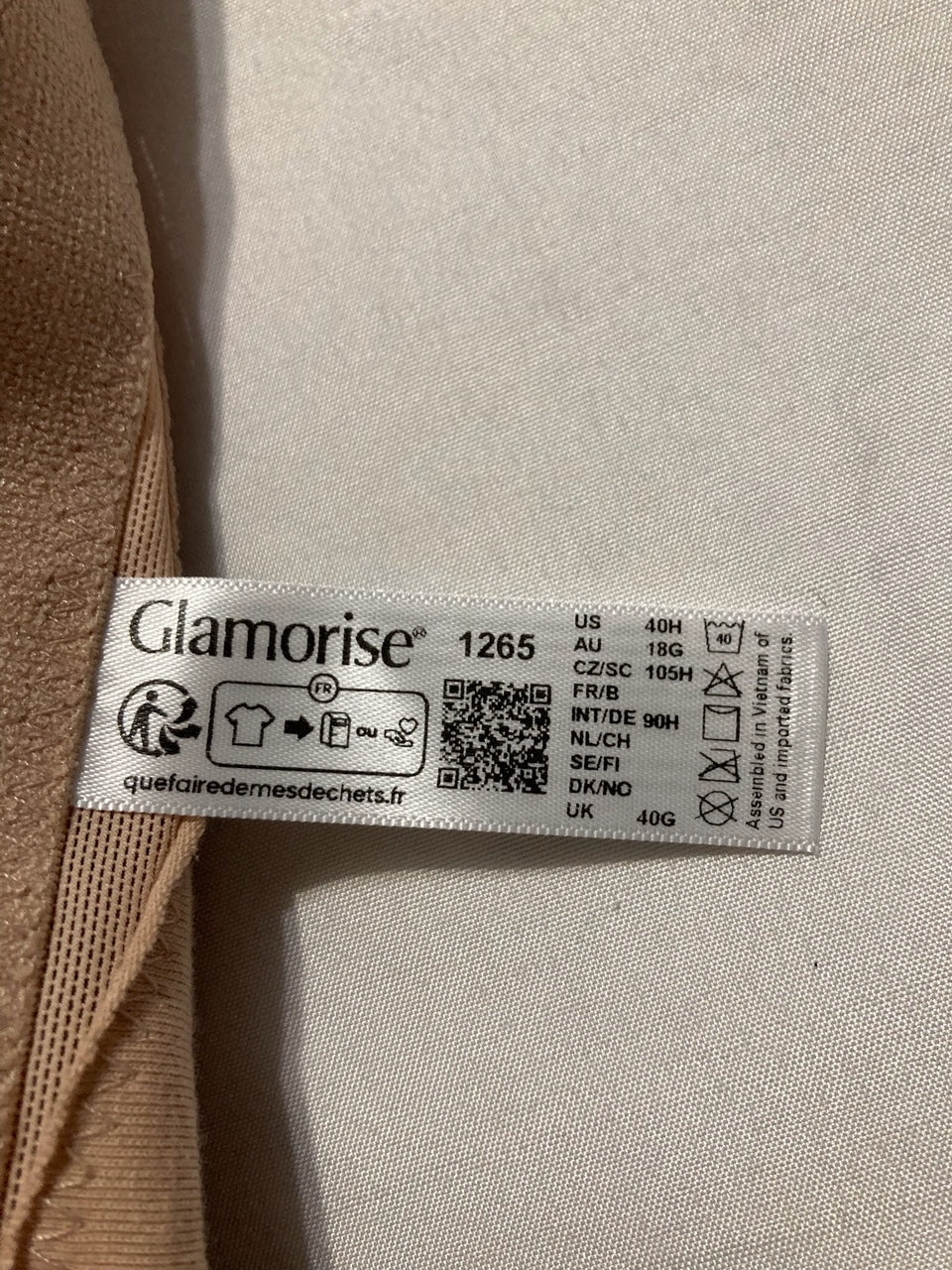 GLAMORISE Plus Size MagicLift Front-Closure Posture Back Bra Wirefree CAFÉ 40H