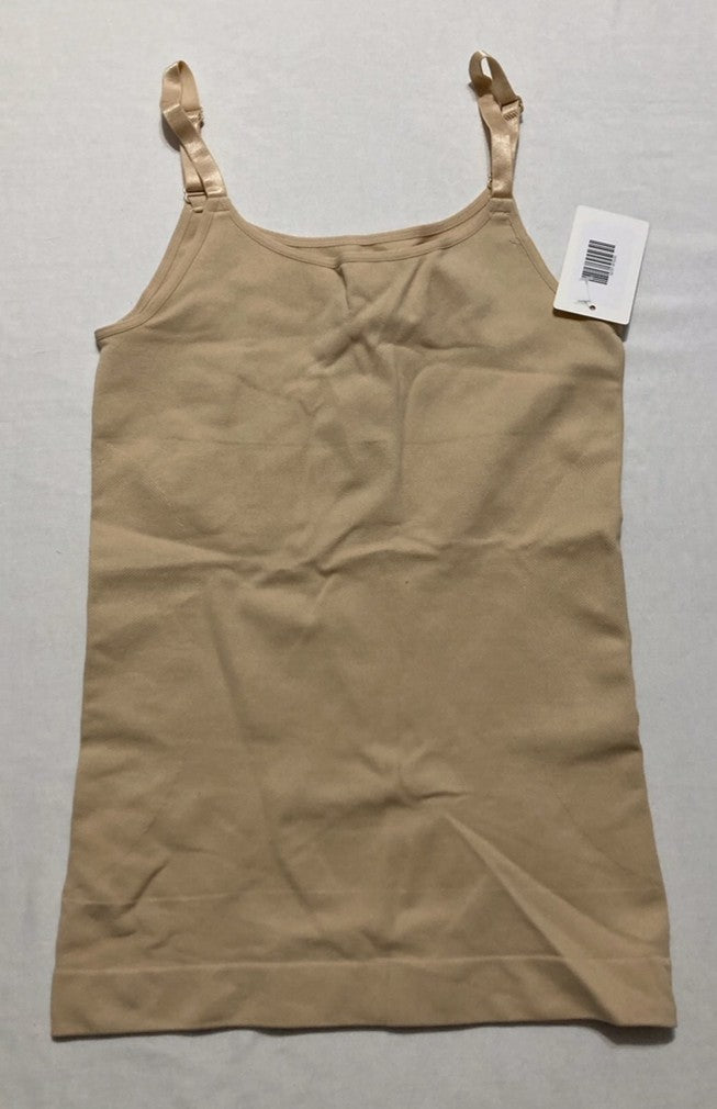 SHAPERMINT Essentials All Day Every Day Scoop Neck Camisole BEIGE M