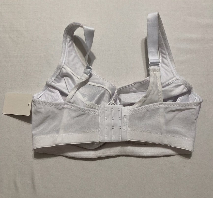 GLAMORISE Plus Size MagicLift Seamless Sports Bra Wirefree WHITE 34DD