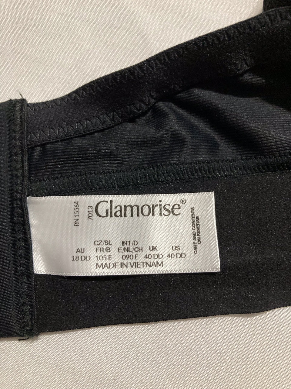 GLAMORISE Lace Plunge Bralette Wirefree BLACK 40DD