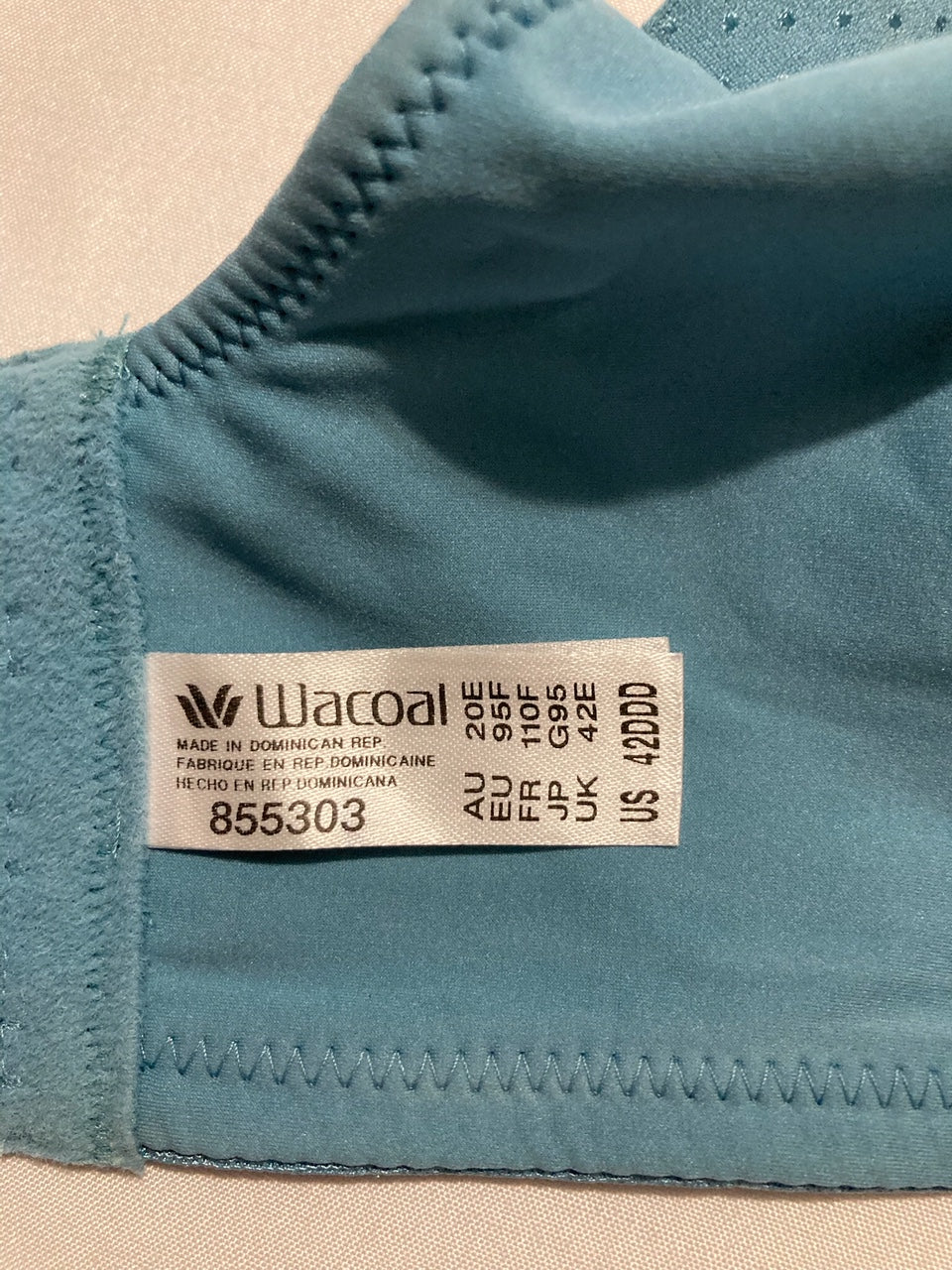 WACOAL Back Appeal Underwire Bra BLUE 42DDD